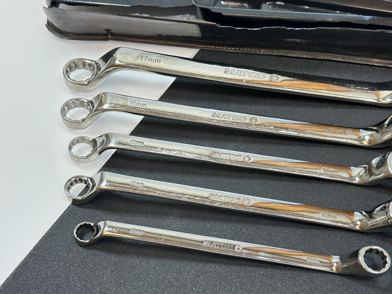 🇺🇸 Matco Tools USA SRBLM5T 5pc Offset Double Box METRIC 10mm-19mm Wrench Set