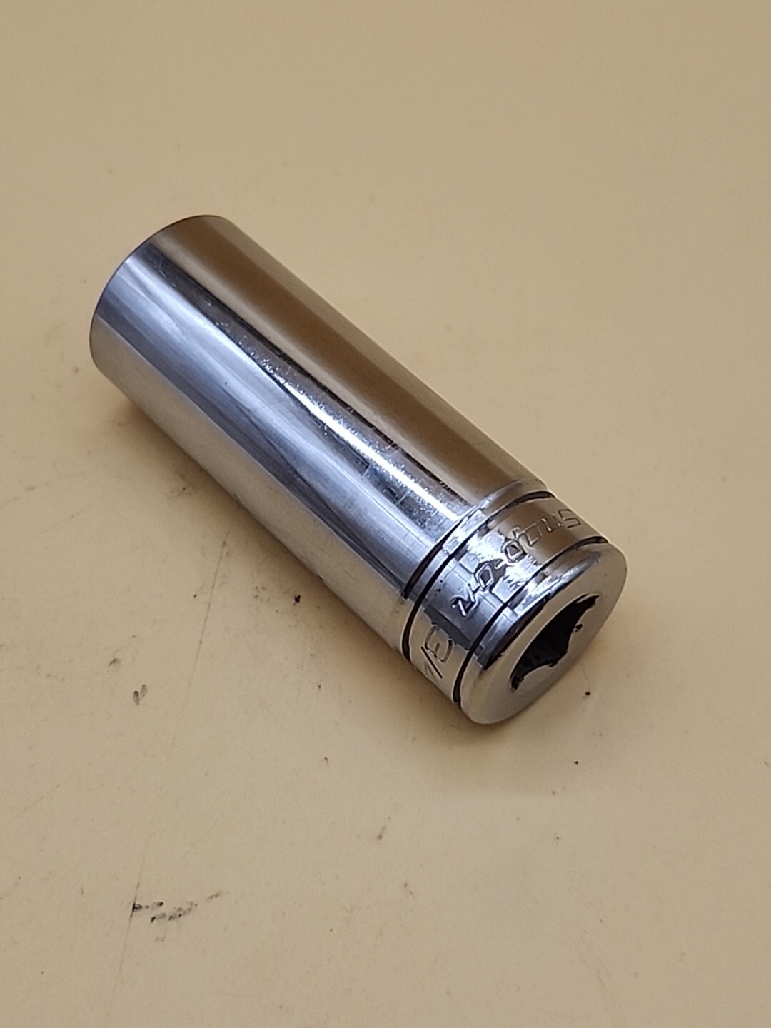 Snap-on Tools SF241 3/4″» 3/8″ Drive ~ SAE 12 Point Deep Chrome Socket USA