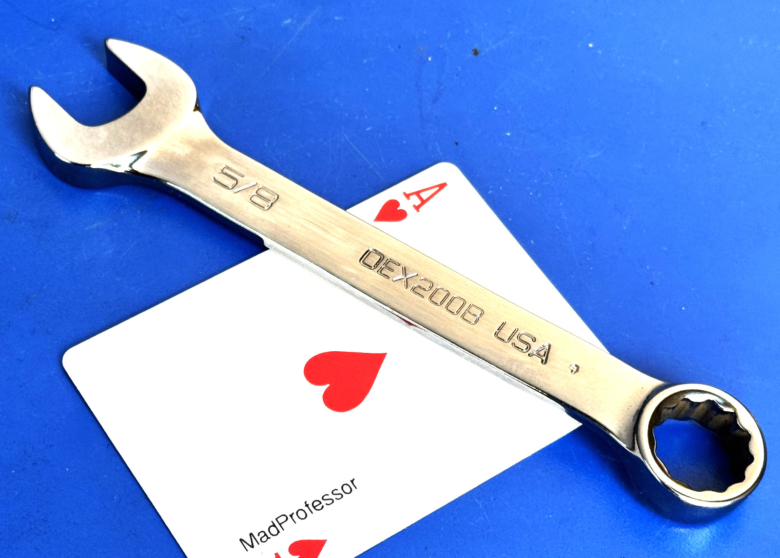 Snap-on tool 5/8″ SAE Short 12-point Combination Open Box End Wrench OEX200B NEW