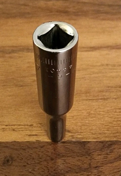 Craftsman 4mm Deep Well Socket 6 Point 1/4″ Drive G 44401
