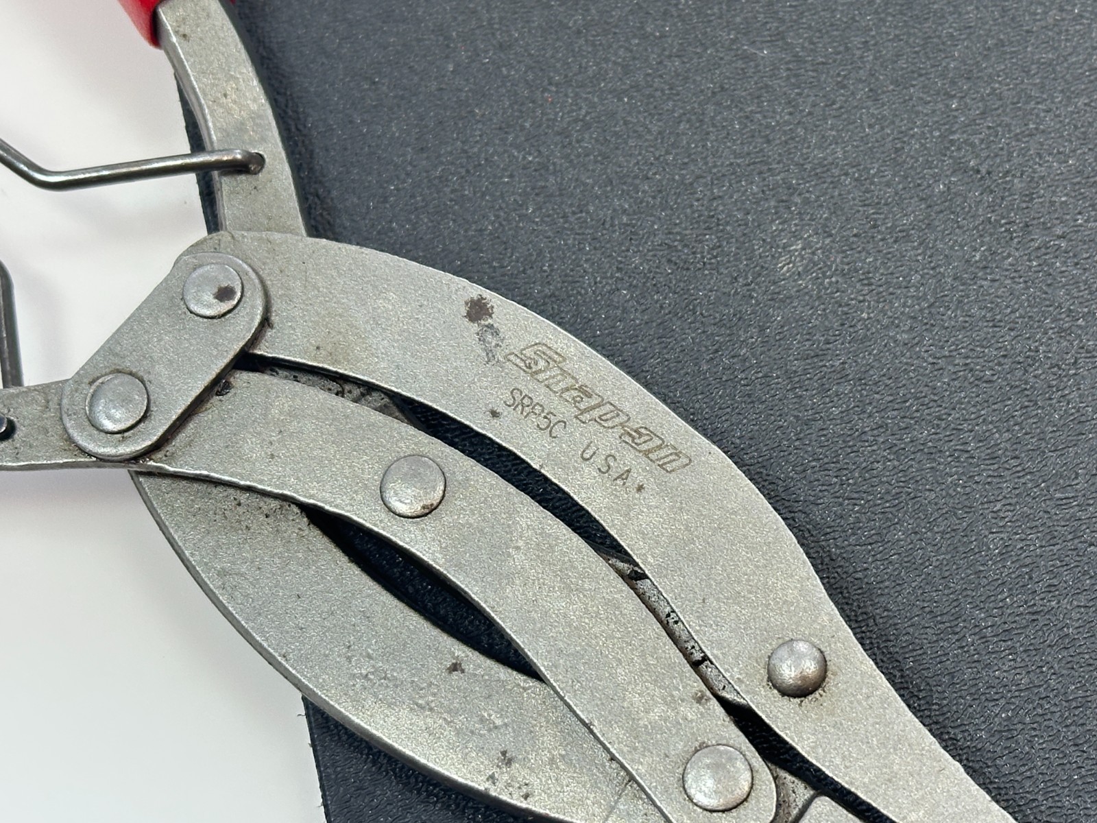 🇺🇸 Snap-on Tools USA RED Soft Grip High-Leverage Snap Ring Pliers, SRP5C