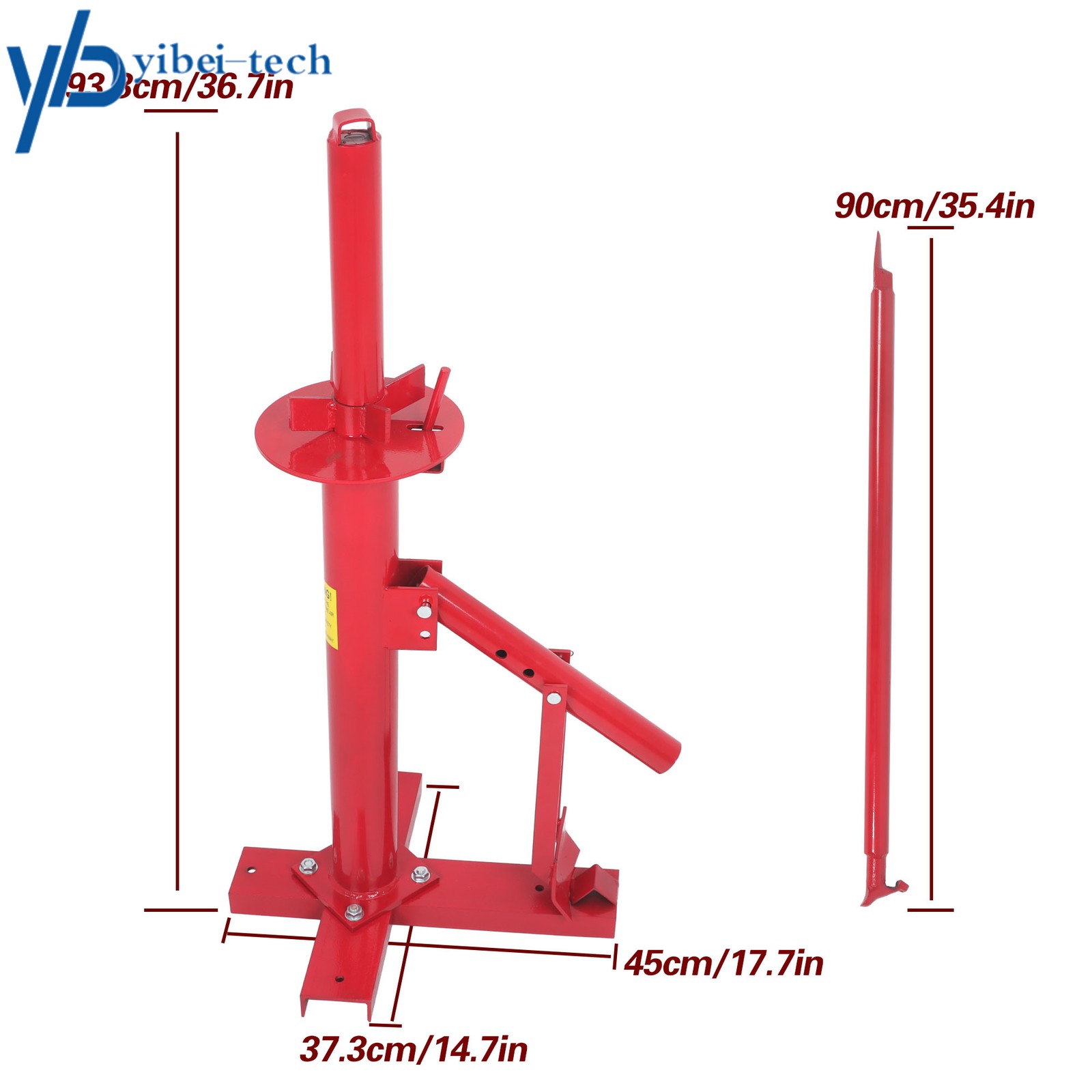 Portable Hand Bead Breaker Mounting Tool for 8″ to 16″ Tires Manual Tire Changer