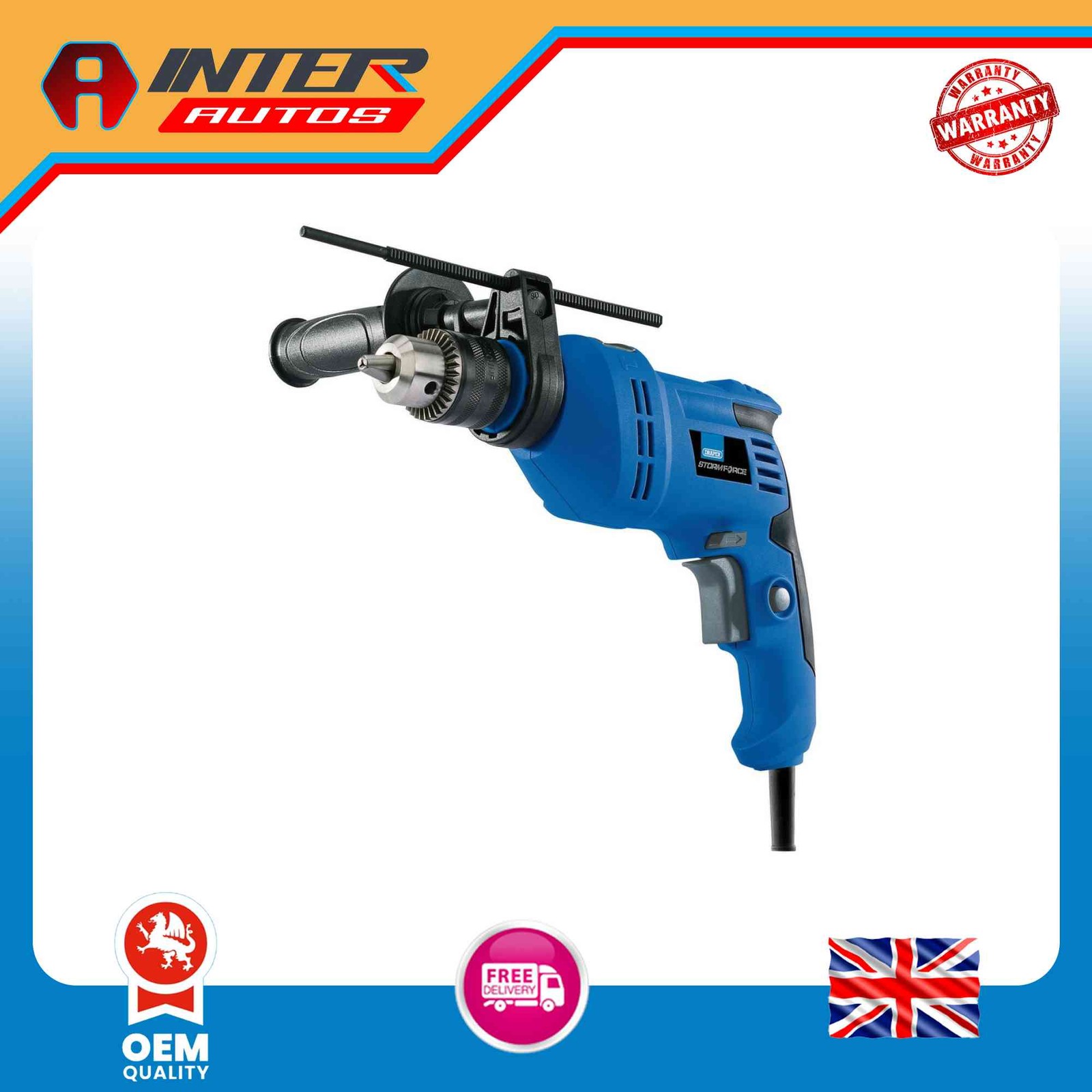 Draper Storm Force® 230V Impact Drill, 550W 56360