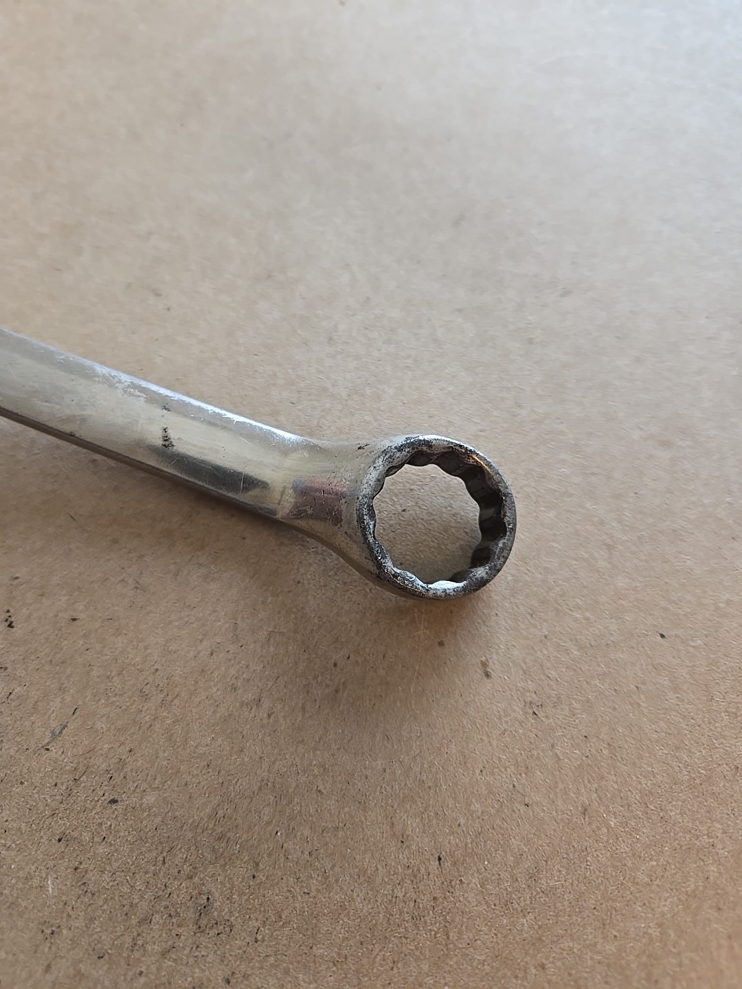 Snap On 12MM-14MM 12PT Metric Chrome Offset Box End Wrench USA XBM1214