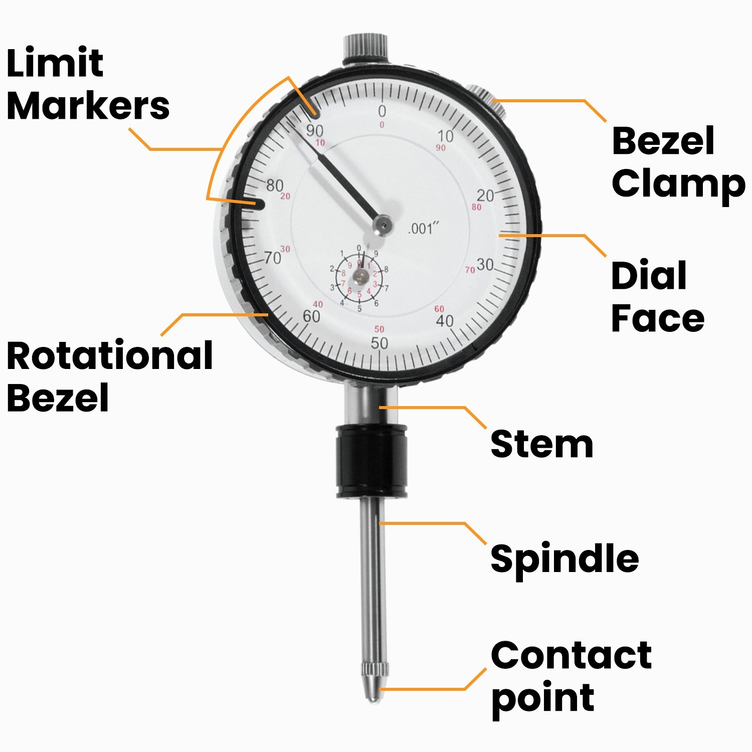 6434 Sleeve Height and Counter Bore Gauge for All Diesel Engines Range 0-1″
