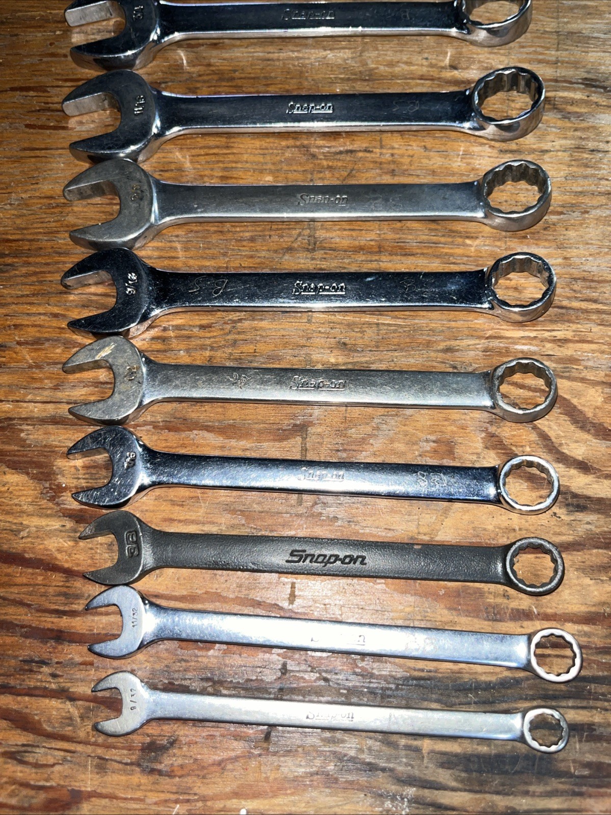 SNAP ON OEX-SERIES 12-Pc 12-Point SAE Flank Drive® Short Combination Wrench Set