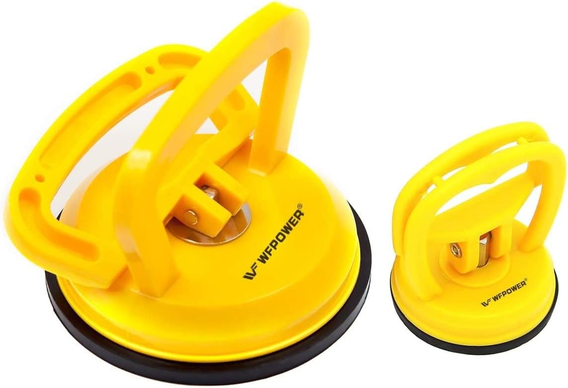 WFPOWER Yellow Suction Cup Dent Puller Handle Lifter 5inch / 5inch,