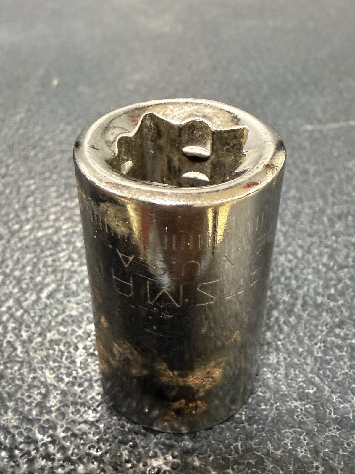 Vtg 17mm Craftsman Series G2 Part 44237 1/2″ Drive 12-Point Socket USA Made