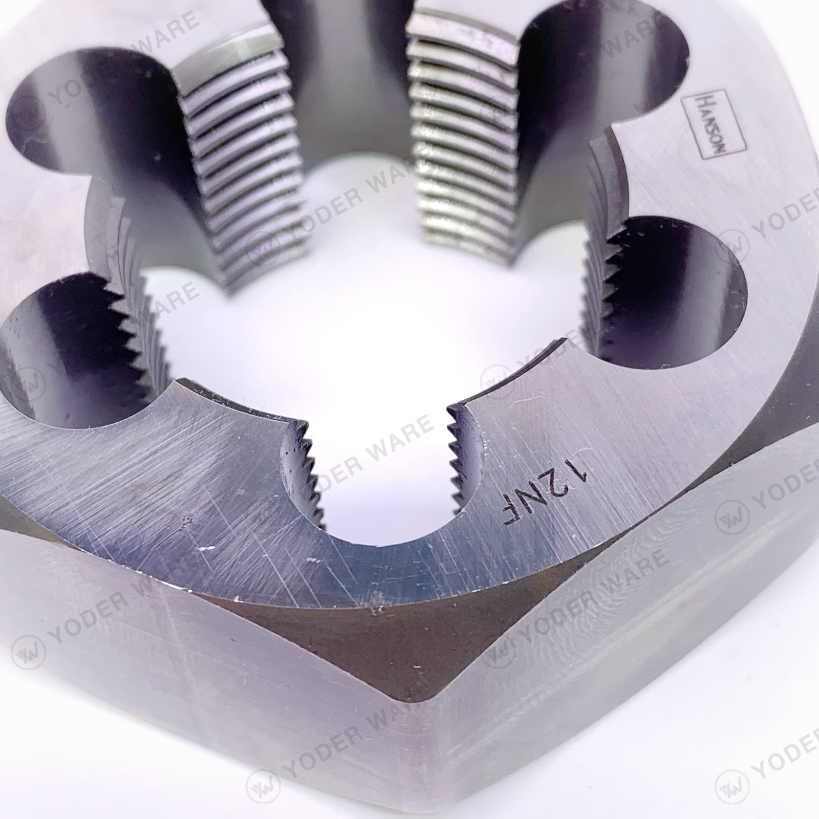 IRWIN HANSON 7273 Hex Rethreading Die 1-3/8″-12 NF Right Hand High Carbon Steel