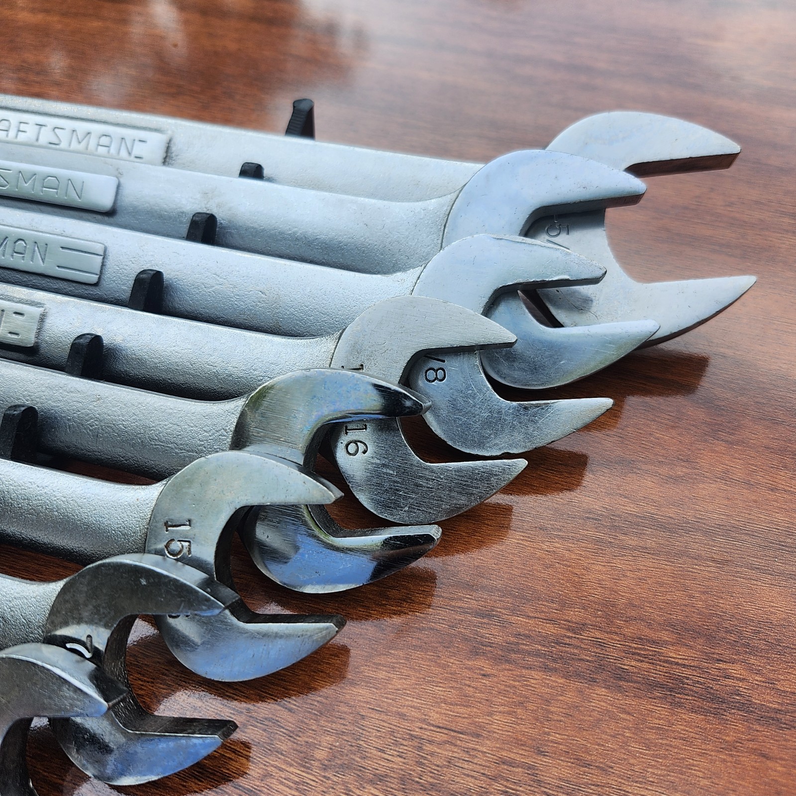 Craftsman SAE Combination Wrench Set USA 12 Point 1/4″ – 1-5/16″ 18 Tools Used
