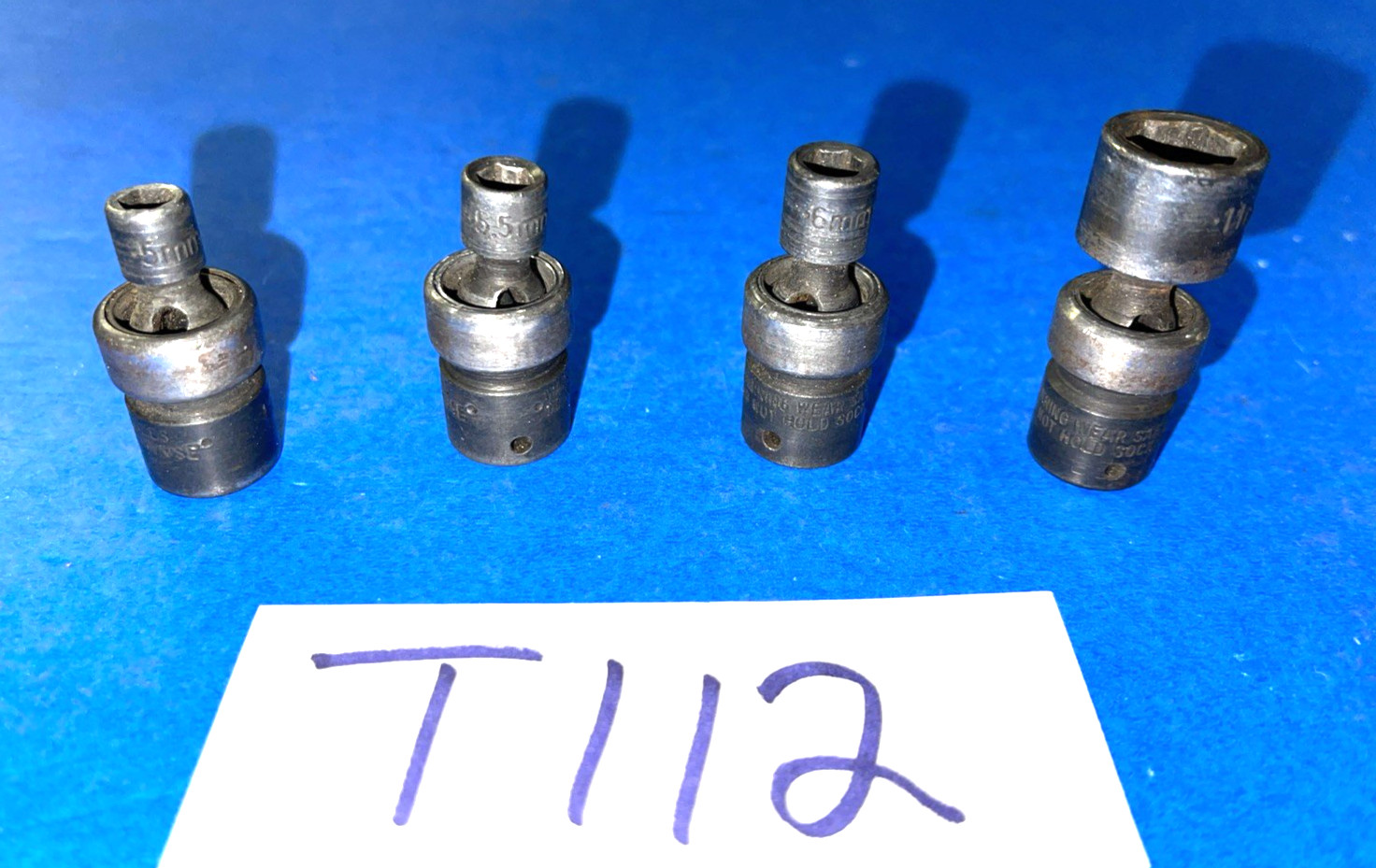 SK TOOLS 4 PIECE 1/4 DRIVE METRIC IMPACT SWIVEL SOCKETS 5, 5.5, 6 AND 11MM
