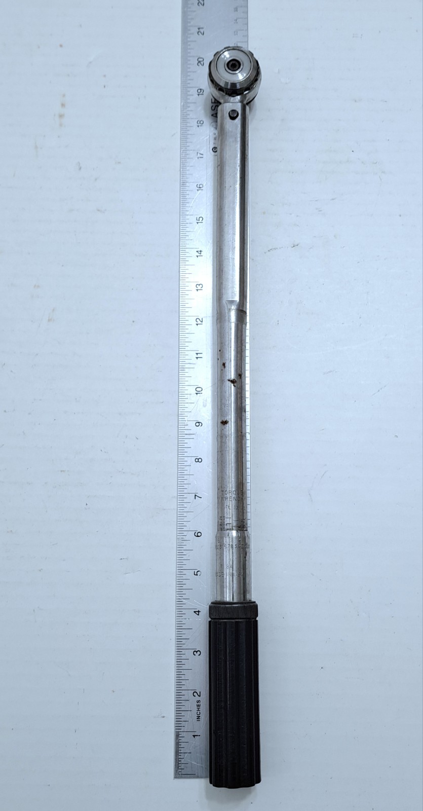 Mac Torque Wrench #TW8150A 1/2″ 10 to 150 Ft Lbs. USA 20″ Long Vintage Tool