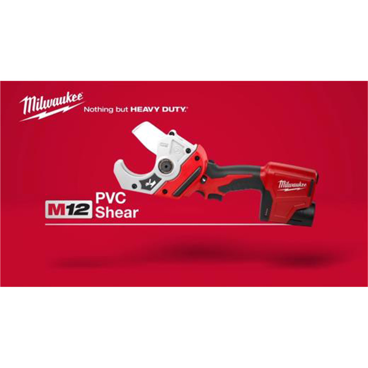 Milwaukee 2470-20 M12 Cordless Lithium-Ion PVC Shear – Tool Only Only