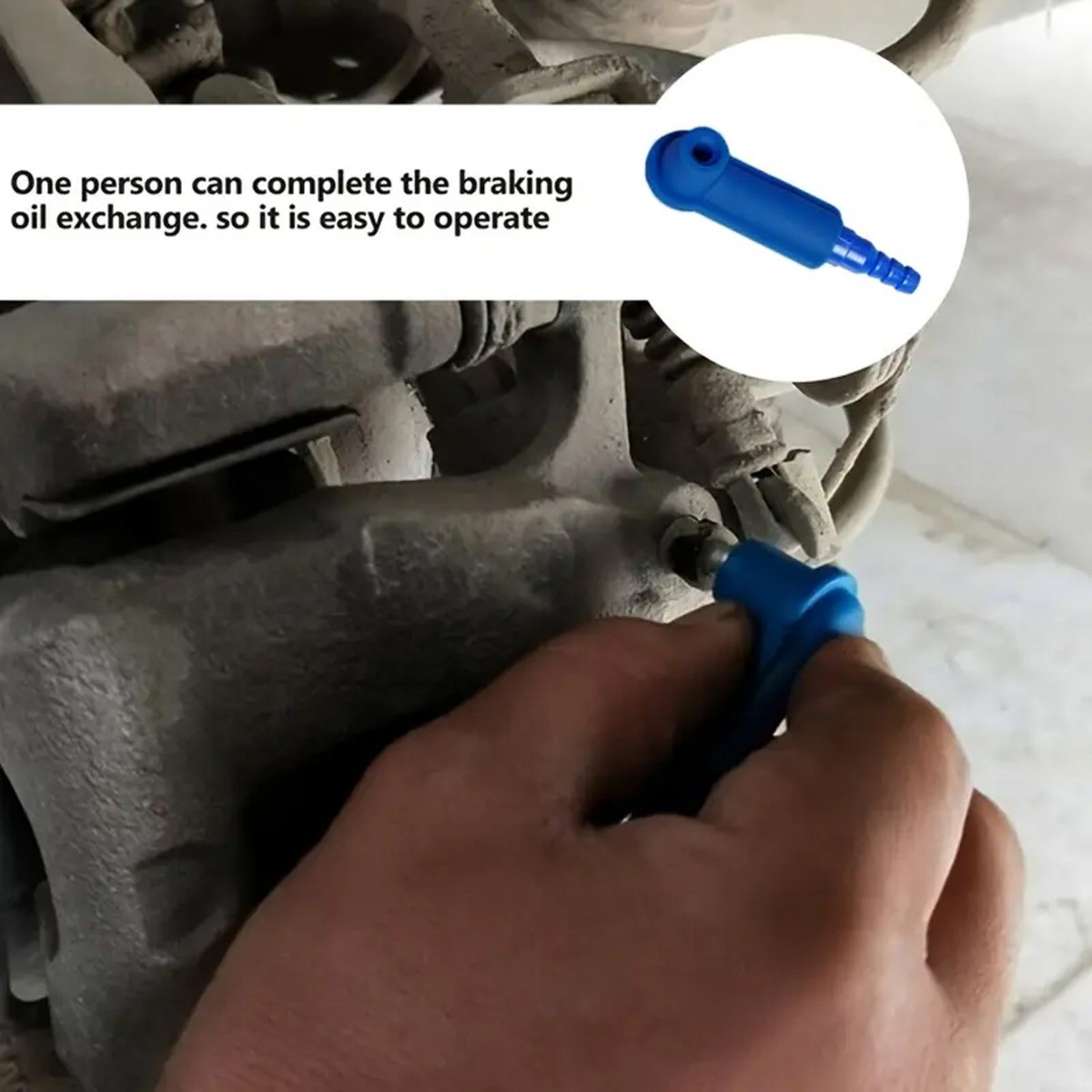 1Pcs Brake Oil Exchange Tool, Portable for Car Truck (Blue)