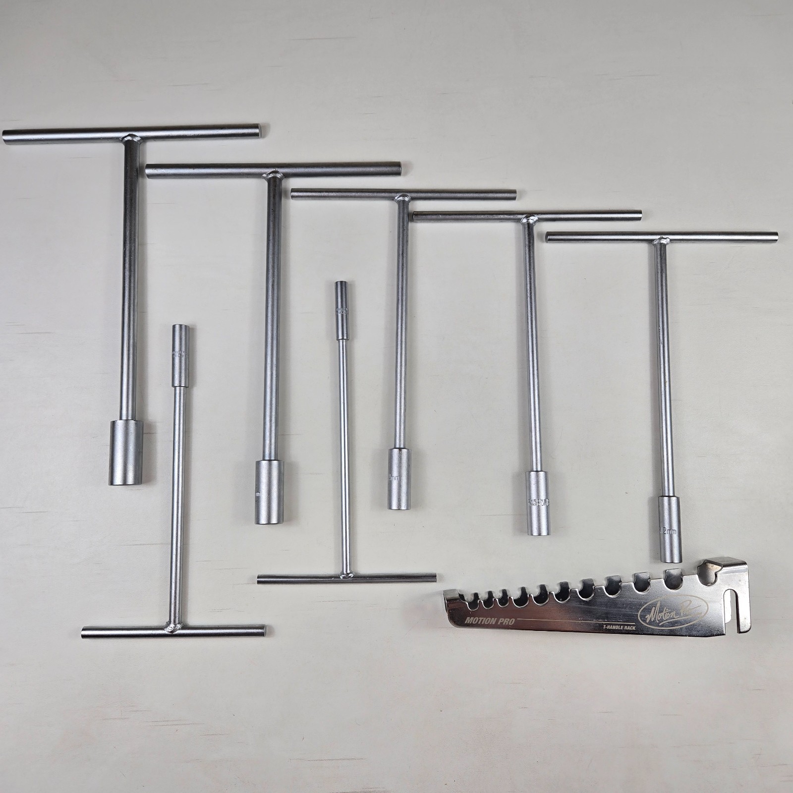 Motion Pro T-Handle Metric Socket Set 8mm 10mm 12mm 13mm 14mm 17mm 19mm & Rack