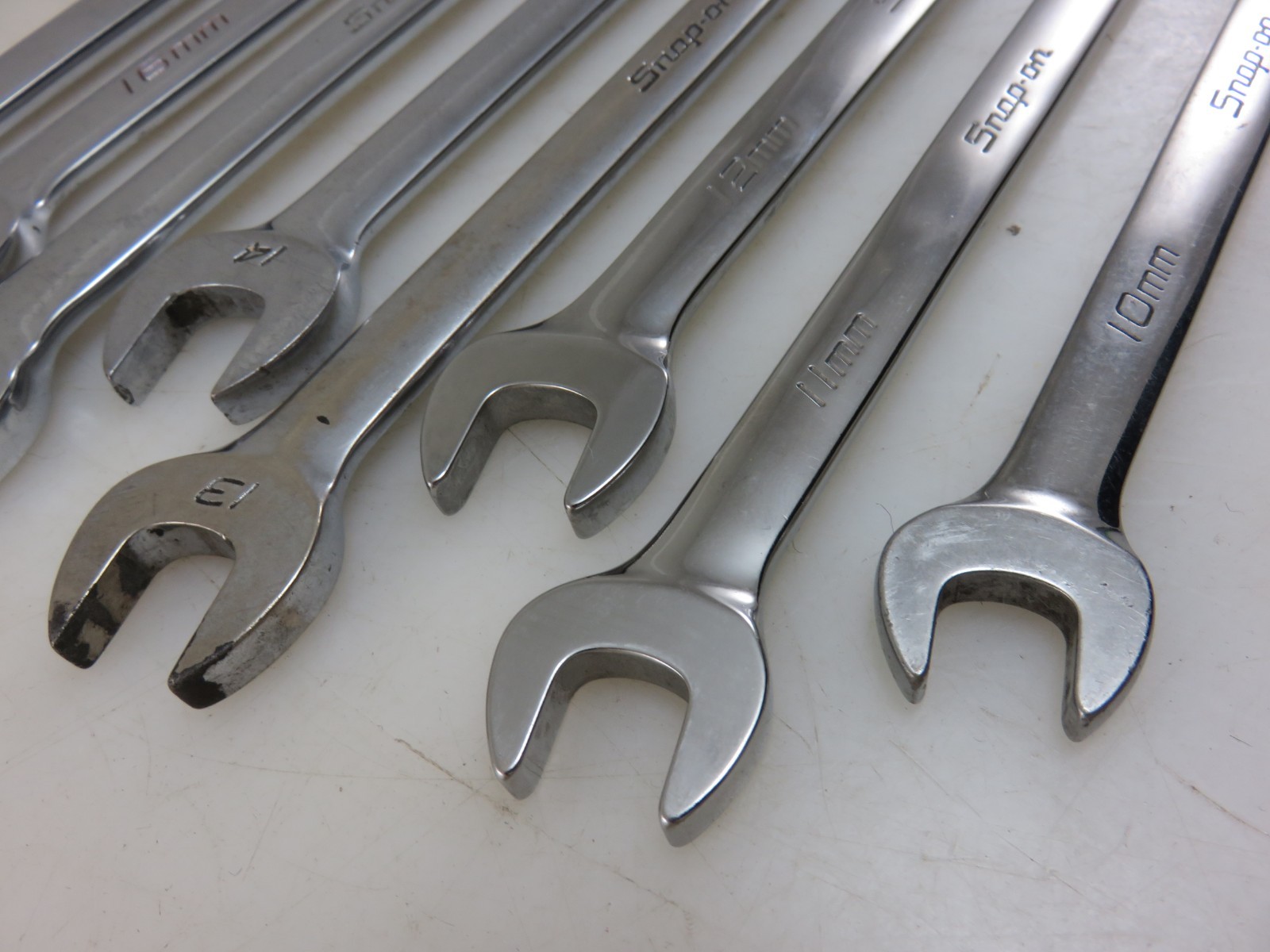 Snap-On METRIC OEXM Series Combination Wrench 8pc Set 10mm-17mm