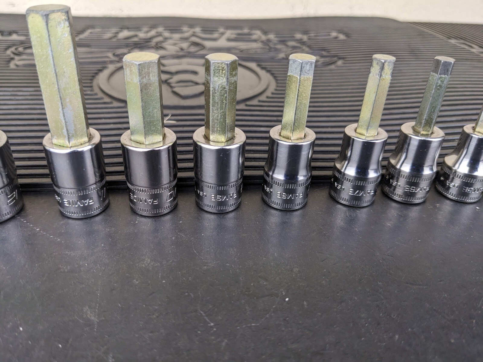 #be219 Snap-On 11pc Metric Hex Allen Socket Set 3/8″ Drive 4mm to 14mm 211EFAMY