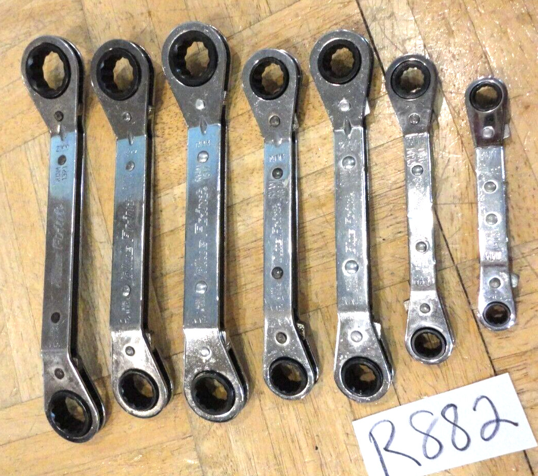BLUE-POINT TOOLS 7 PIECE METRIC RATCHETING BOX END WRENCHES 7MM-21MM
