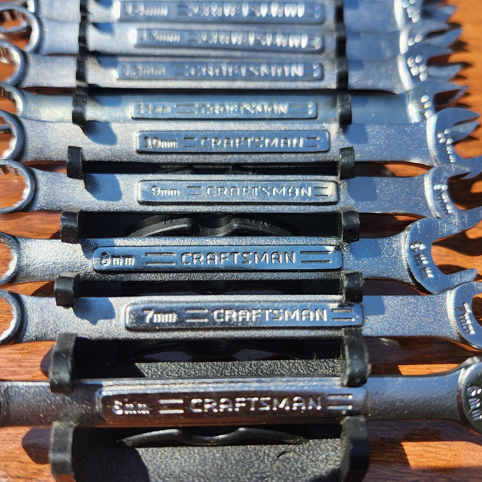 Vintage Craftsman Metric Combination Wrench Set 6-24mm 16 Pcs. VA, V Series USA