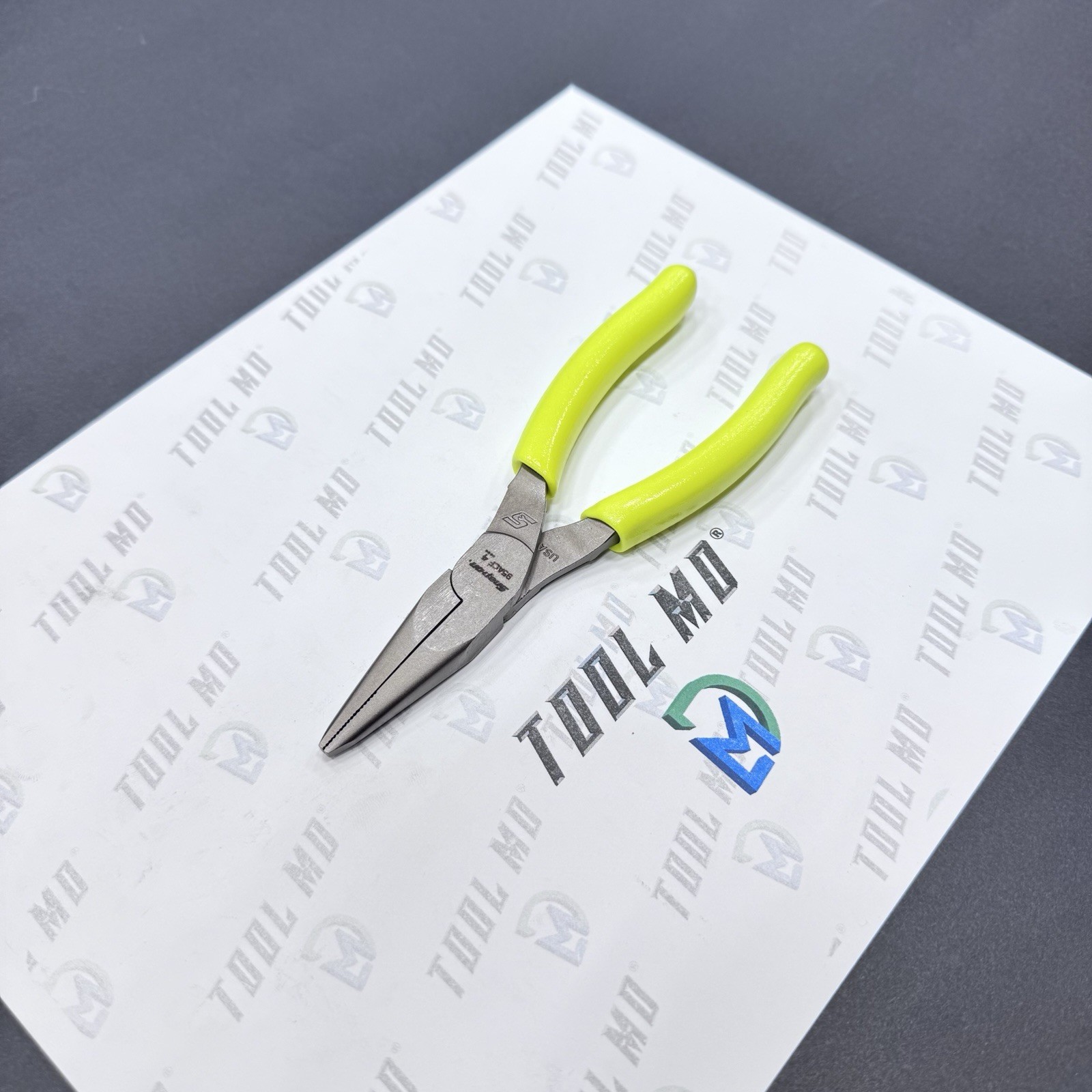 Snap-on Tools USA NEW HI VIZ YELLOW 6″ Talon Grip Needle Nose Pliers 95ACFHV