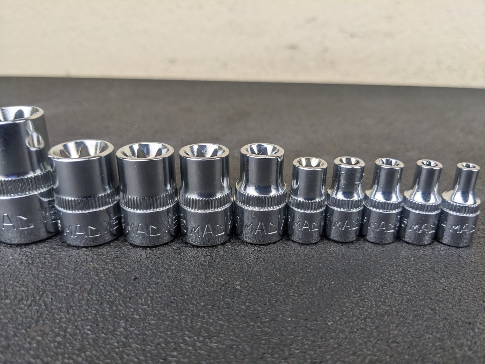 #bp435 MAC Tools NEW SMXVE11B 11 Piece Inverted Star Socket Set