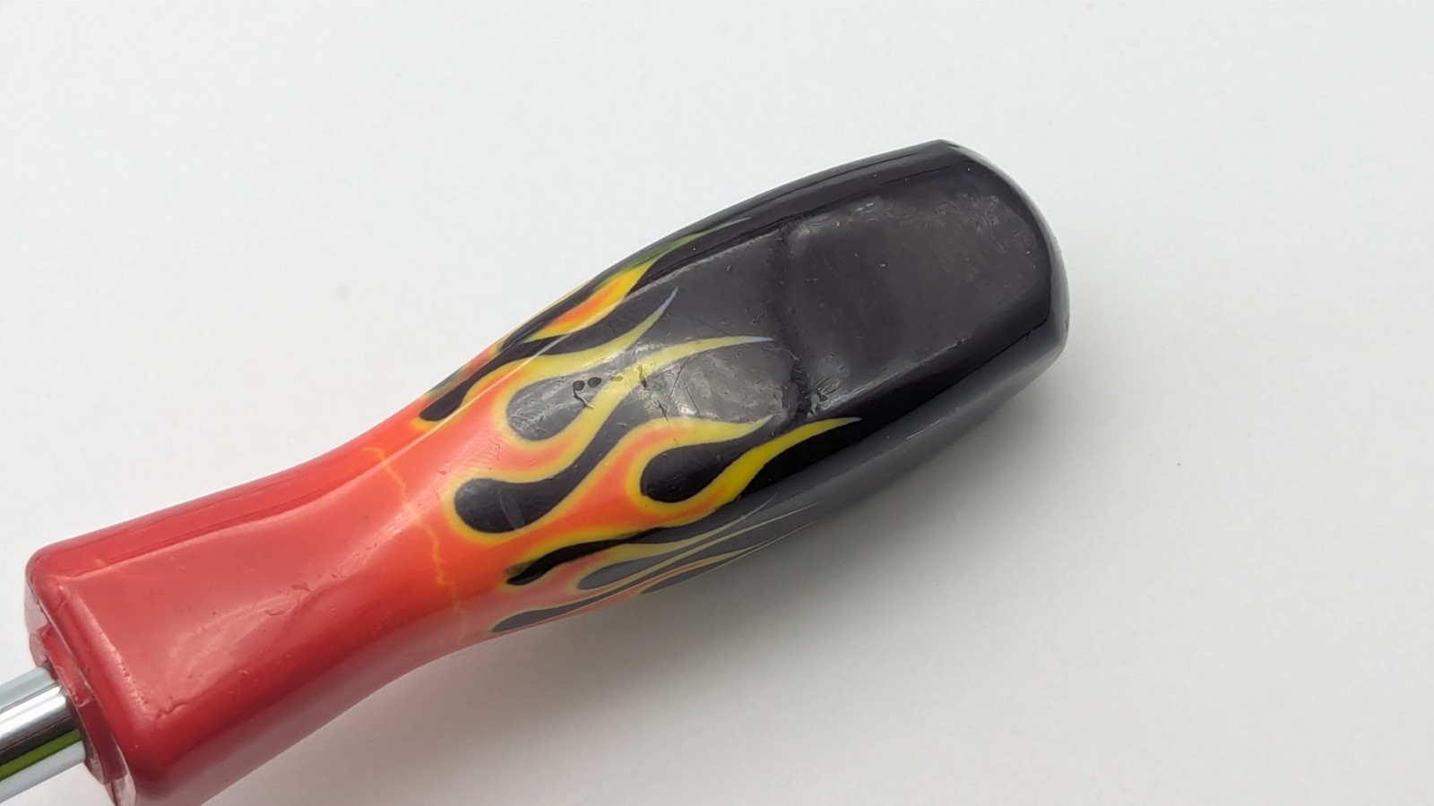 VTG MIT Tools 1/4″ DRIVER Screwdriver BLACK Orange FLAME FIRE handle