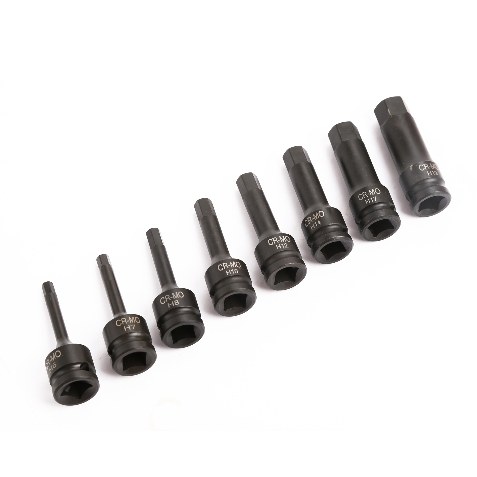8pc Metric Set Long Air Allen Driver Auto 1/2″ Dr Impact Socket Hex Bits US SHIP