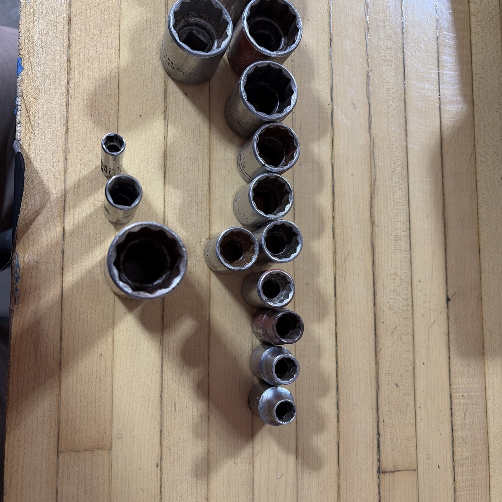 P&C 12-Point 1/2″ Drive Socket Set 17 Total Sockets Standard SAE USA Made