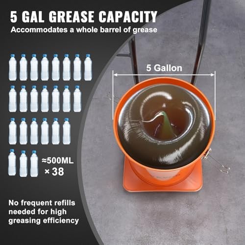 VEVOR Grease Pump, 5 Gallon Air Pump with 13 ft High Pressure Hose…