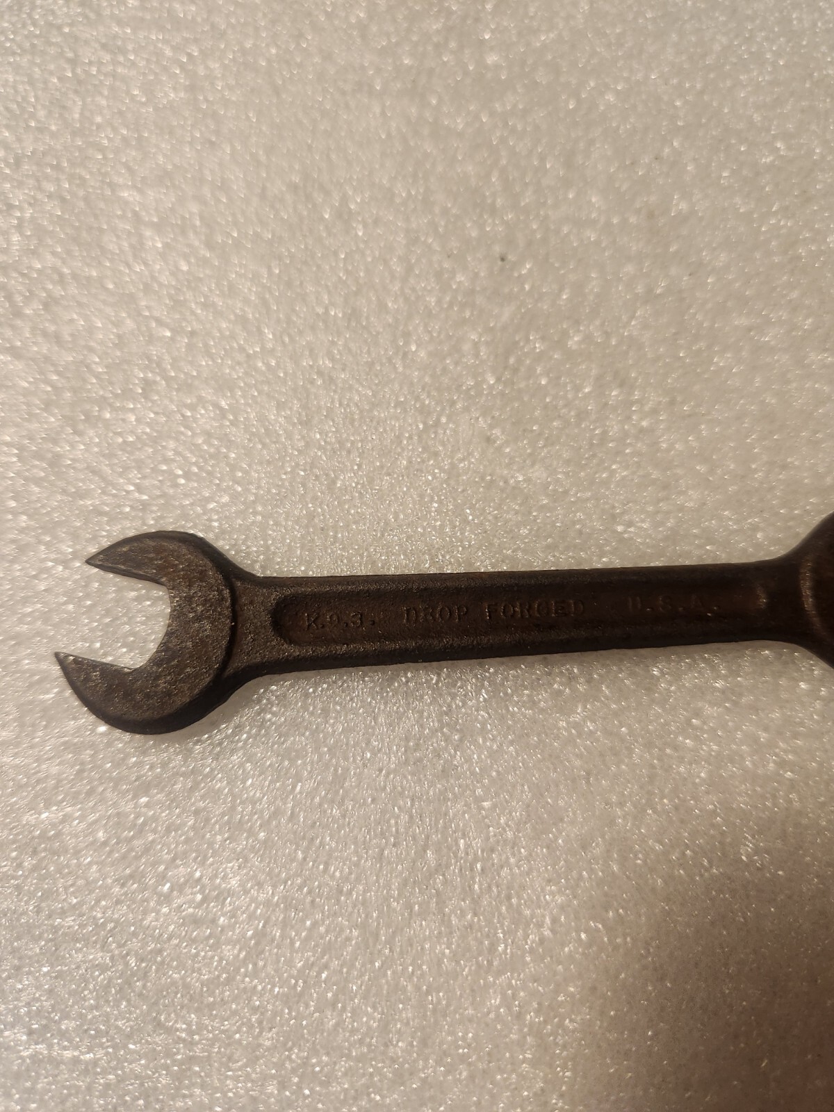 Vintage Drop Forged 7/16″ – 3/8″ Combination Open-Ended Wrench Controlled Steel
