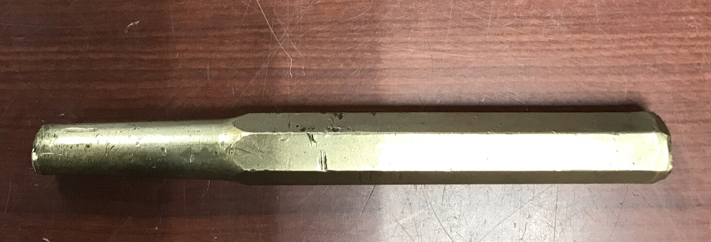Snap-On Tools 6-5/16″ Brass Tapered Punch PPC1001 Underline Logo Made in USA