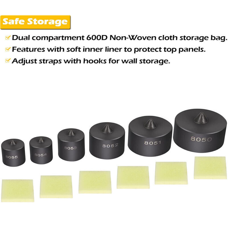 6Pcs 8056 Shaft Protector Kit For use with Fan Blade, Gear and Bearing Pullers