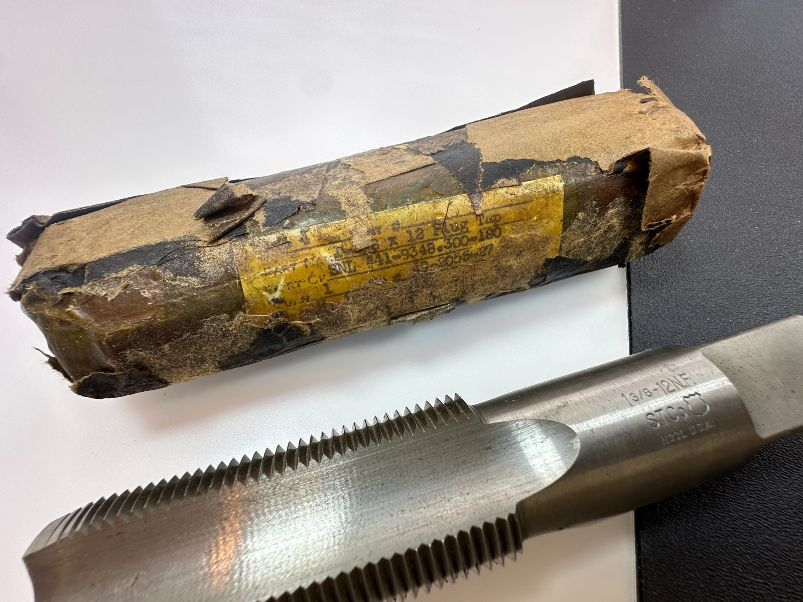 🇺🇸 S.T. Co Tools USA H33L 1-3/8-12 N.F. Taper 4-Flute Tap (NEW Old Stock NOS)