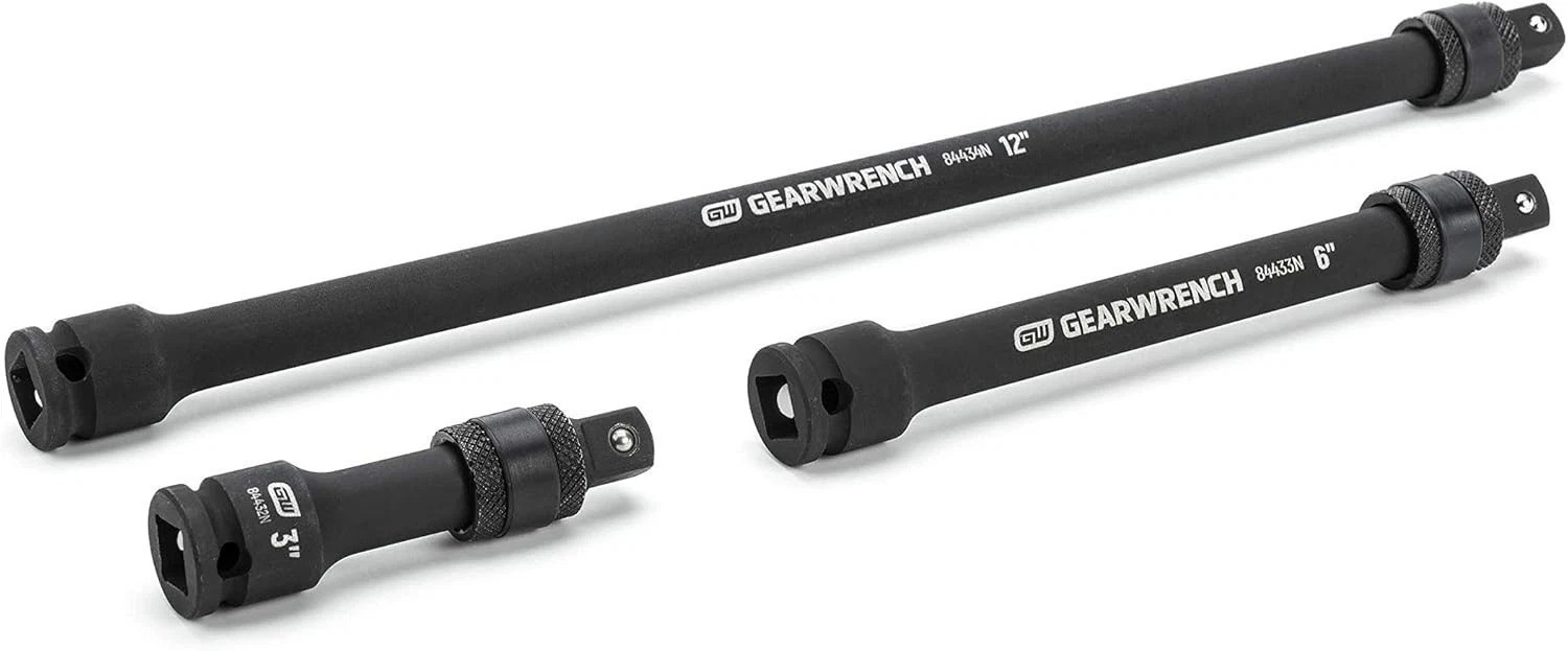 3 Pc. 3/8″ Drive Impact Locking Extension Set 3″, 6″ & 12″ – 84927N