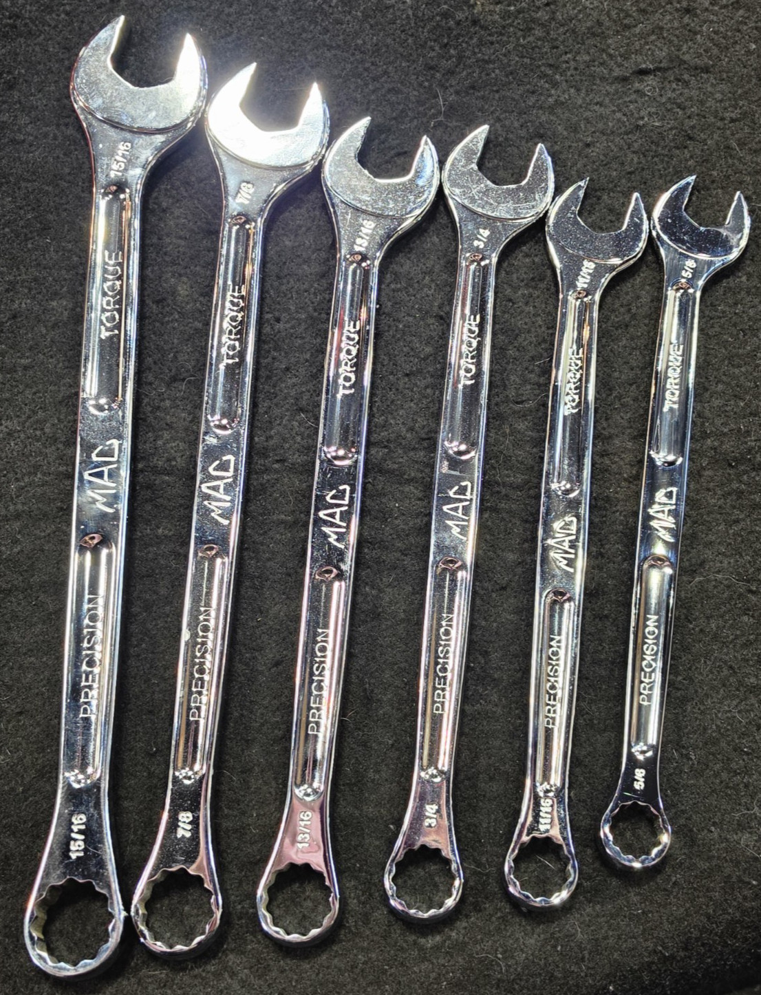 MAC SCL14PT,14PC,SAE,12PT,OPEN END COMBO WRENCH SET, PRECISION TORQUE, FREE SHIP
