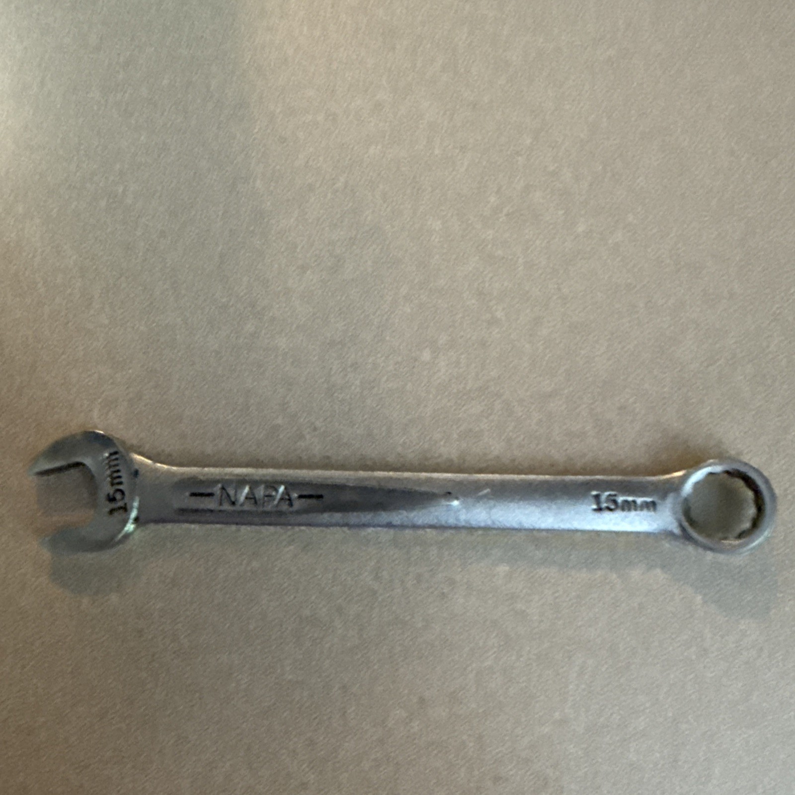 NAPA NDM55 15mm 12 Point SAE Chrome Combination Wrench USA