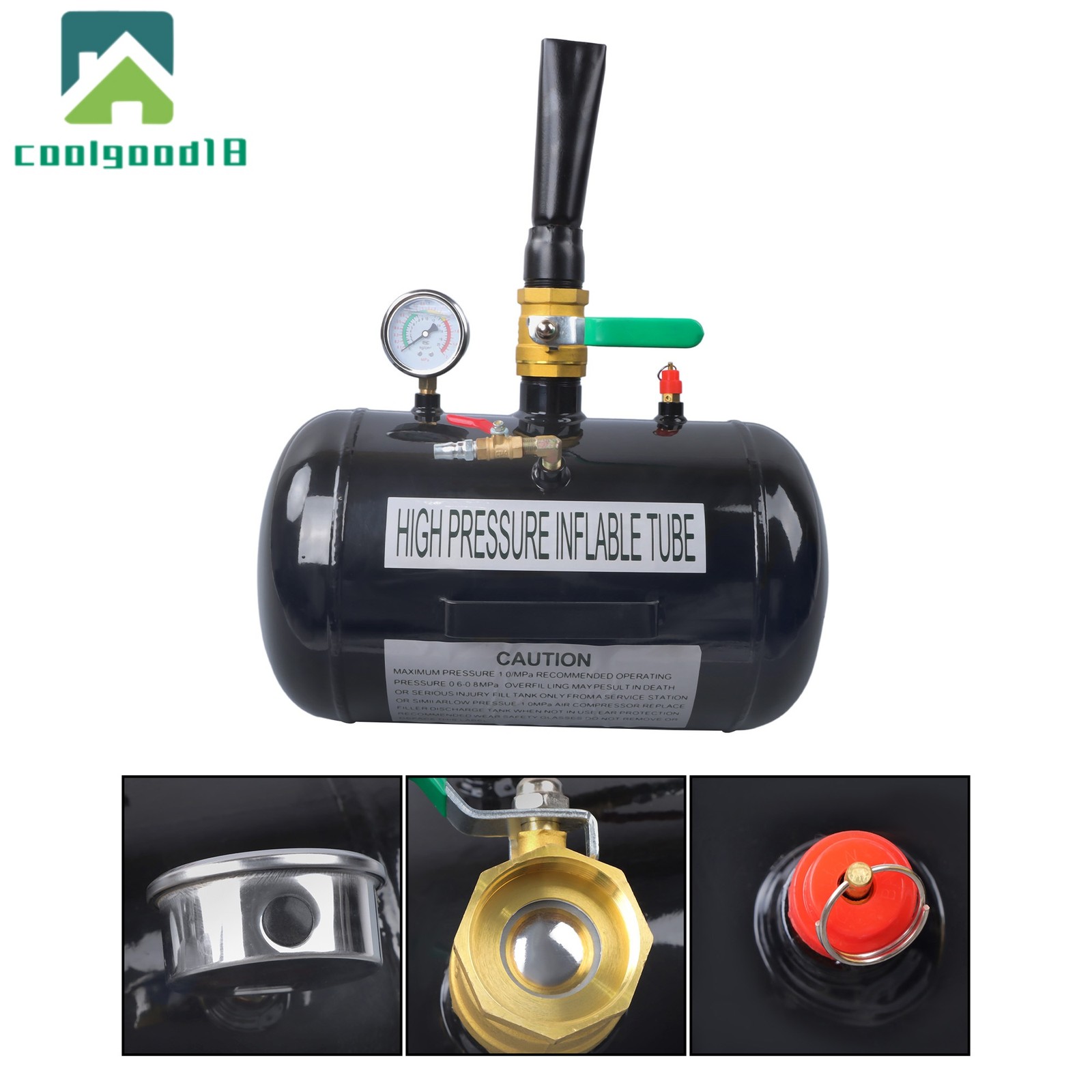 5 Gallon 145Psi Air Tire Bead Seater Blaster Tool Seating Inflator Truck ATV