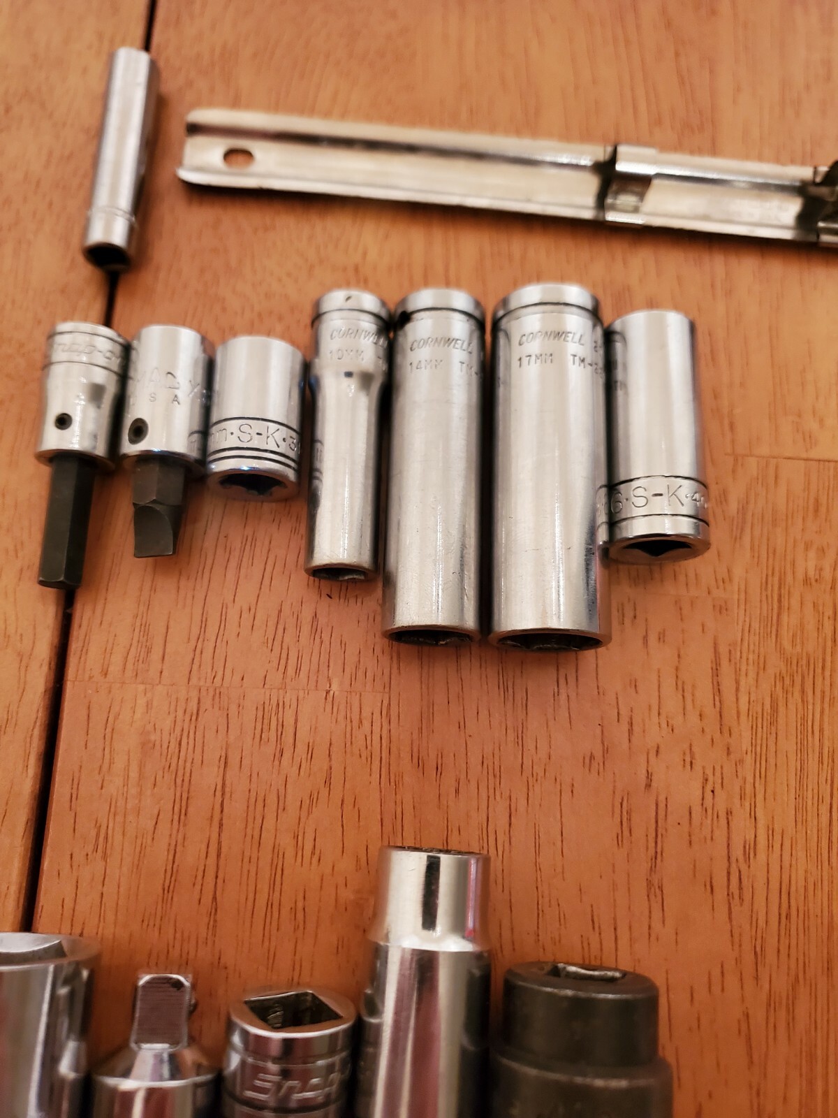 Snap On Mac Matco Cornwell S.K Chrome Vanadium Misc Sockets Lot Of 13