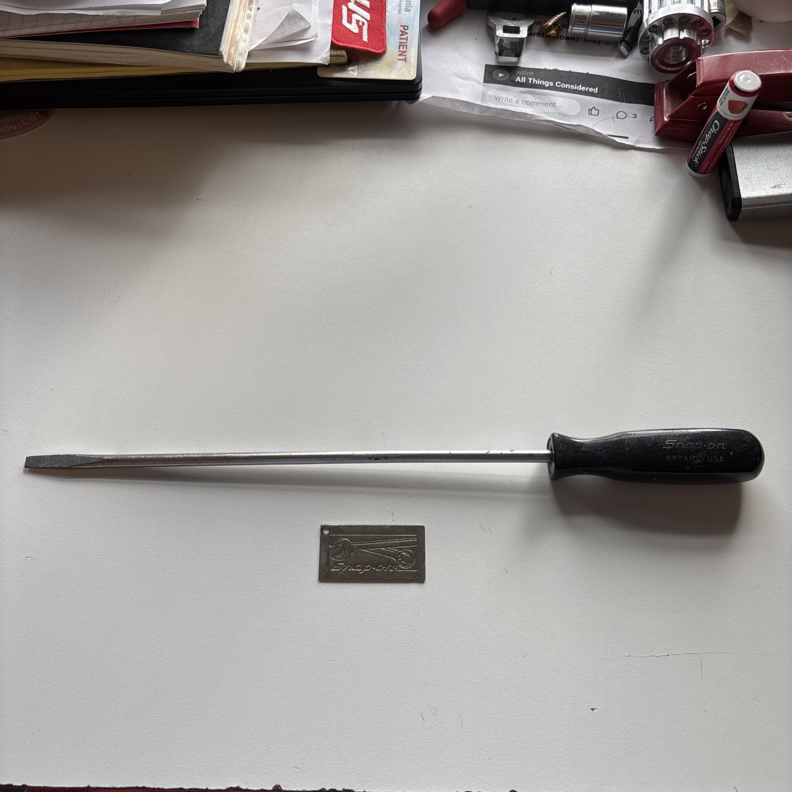 SNAP ON SSD4100, FLAT/SLOTTED, SCREWDRIVER, 13.5″ LONG 🇺🇸
