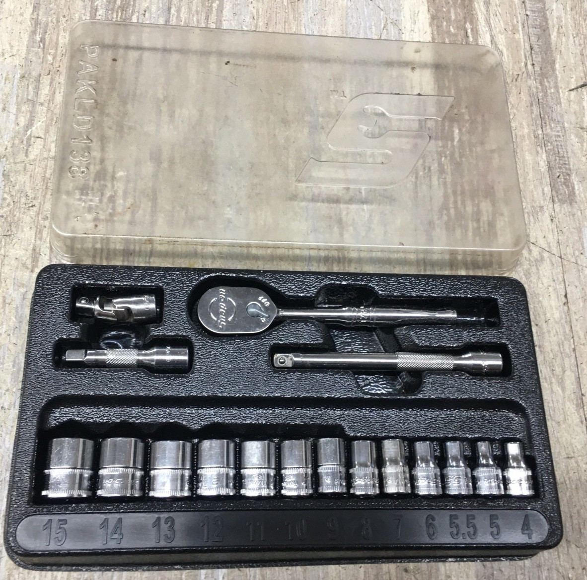 NEW Snap-on 117TMM 17 pcs 1/4″ Drive Hexagonal Ratchet Metric Set