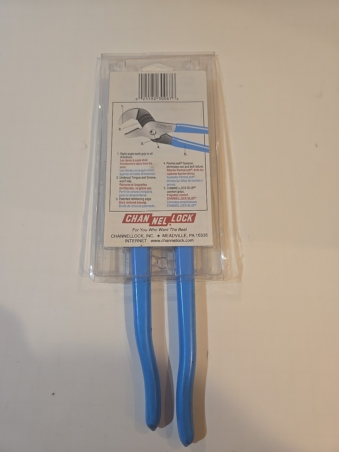 Channellock 420 9.5″ Straight Jaw Tongue and Groove Pliers 1.5″ Capacity