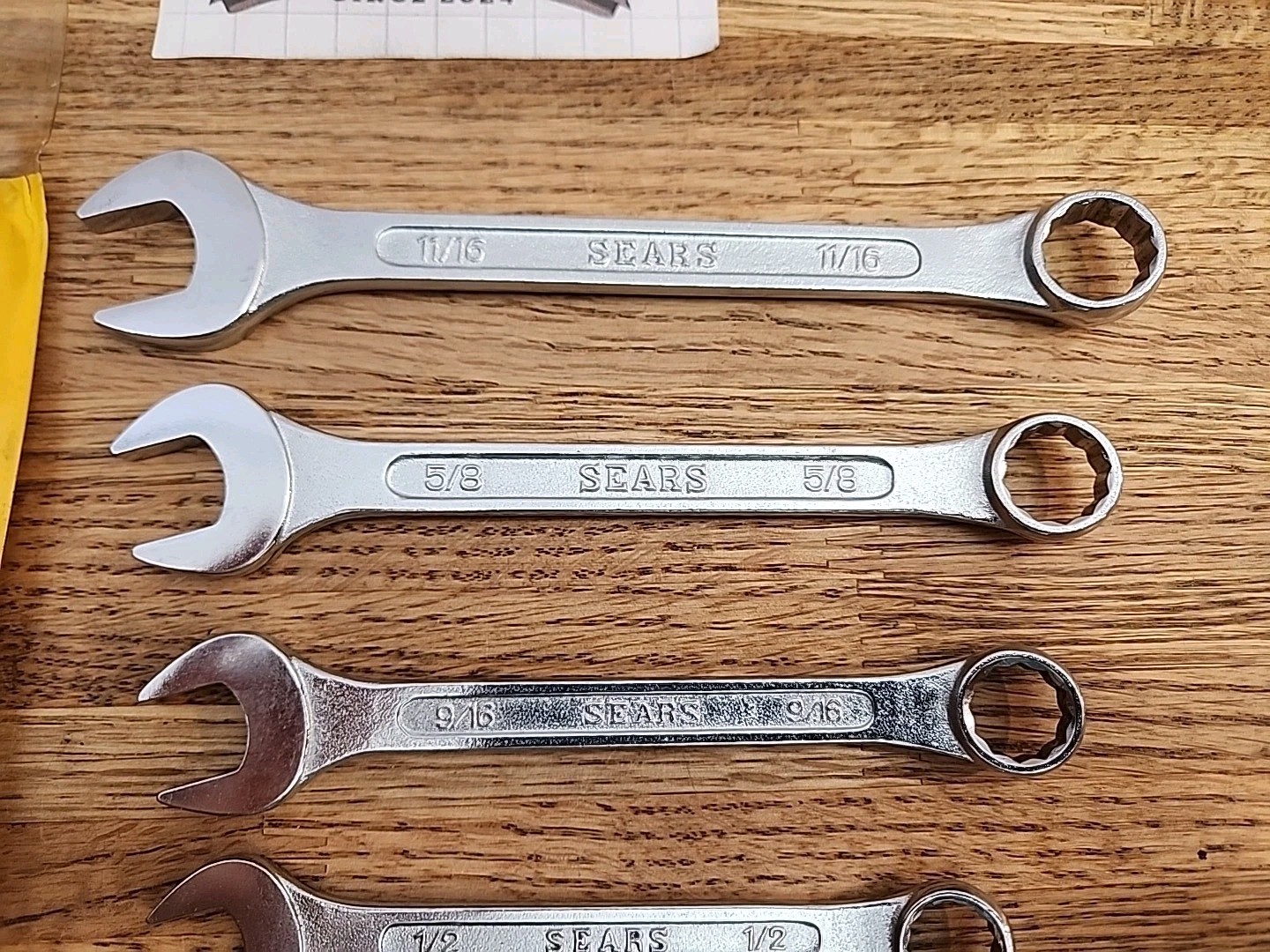 Vintage Sears 6pc SAE Wrench Set 4390