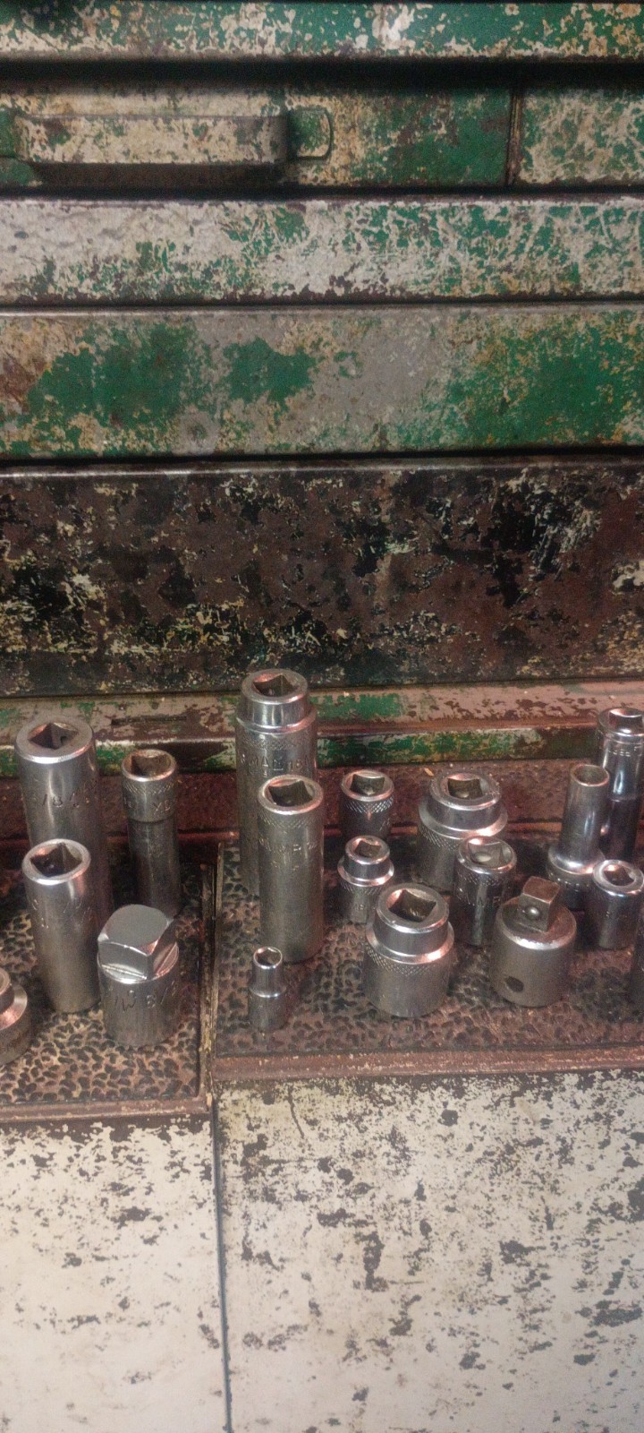 52 count MAC tools socket mixed assortment lot 1/4,3/8,1/2 standard and metric