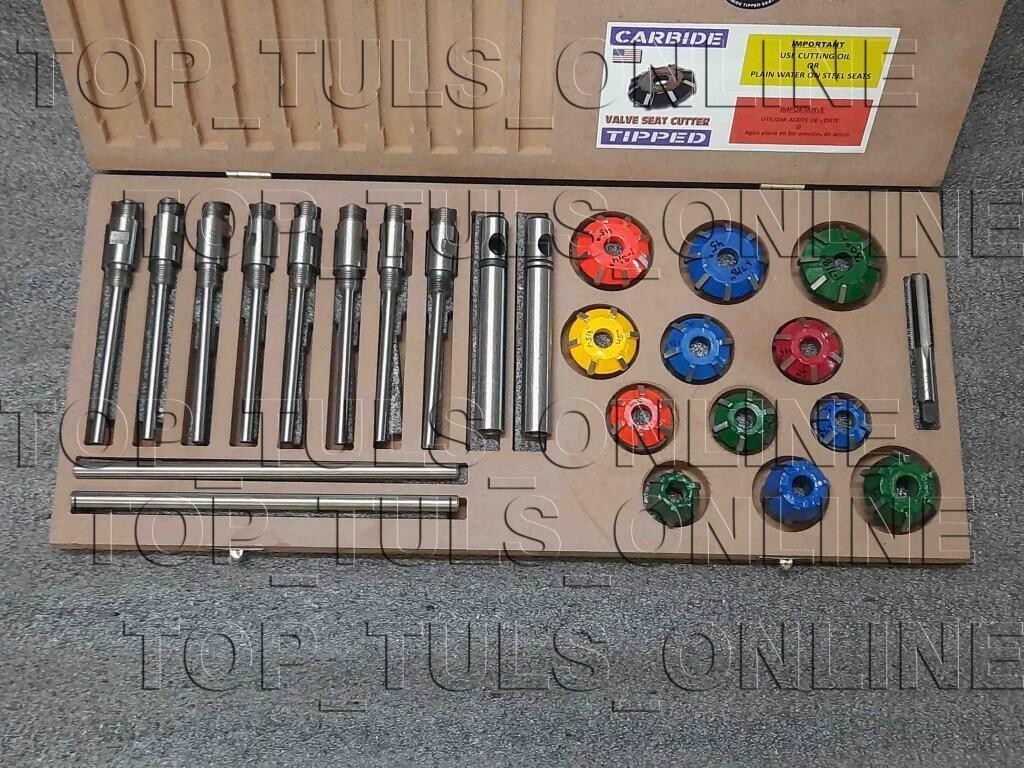 24x Valve Seat Cutter Set Carbide Tipped DATSUN,KIA,TOYOTA,MITSUBISHI,HYUNDAI