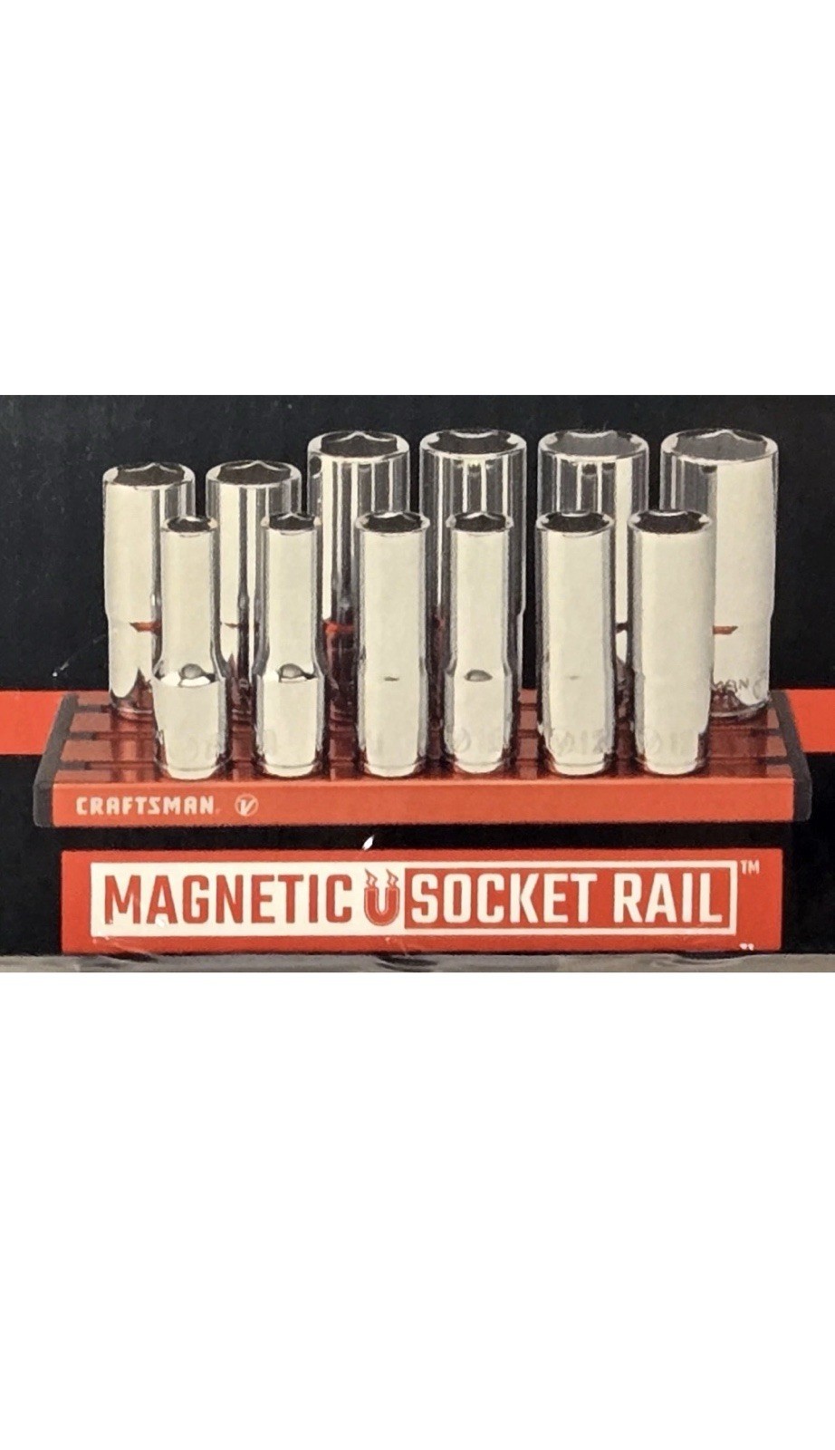 Craftsman V-Series 3/8″ Drive Metric Deep Socket Set 6 Pt 12 Piece CMMT17560V