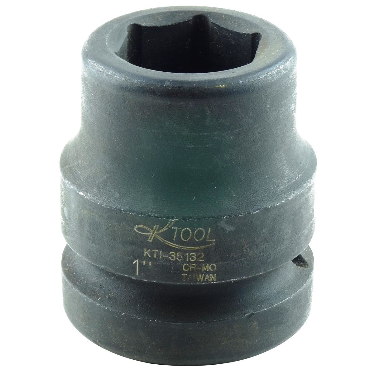 K-Tool 35132 1 x 1″ Drive 6-Point Fractional SAE Short Impact Socket (EA)