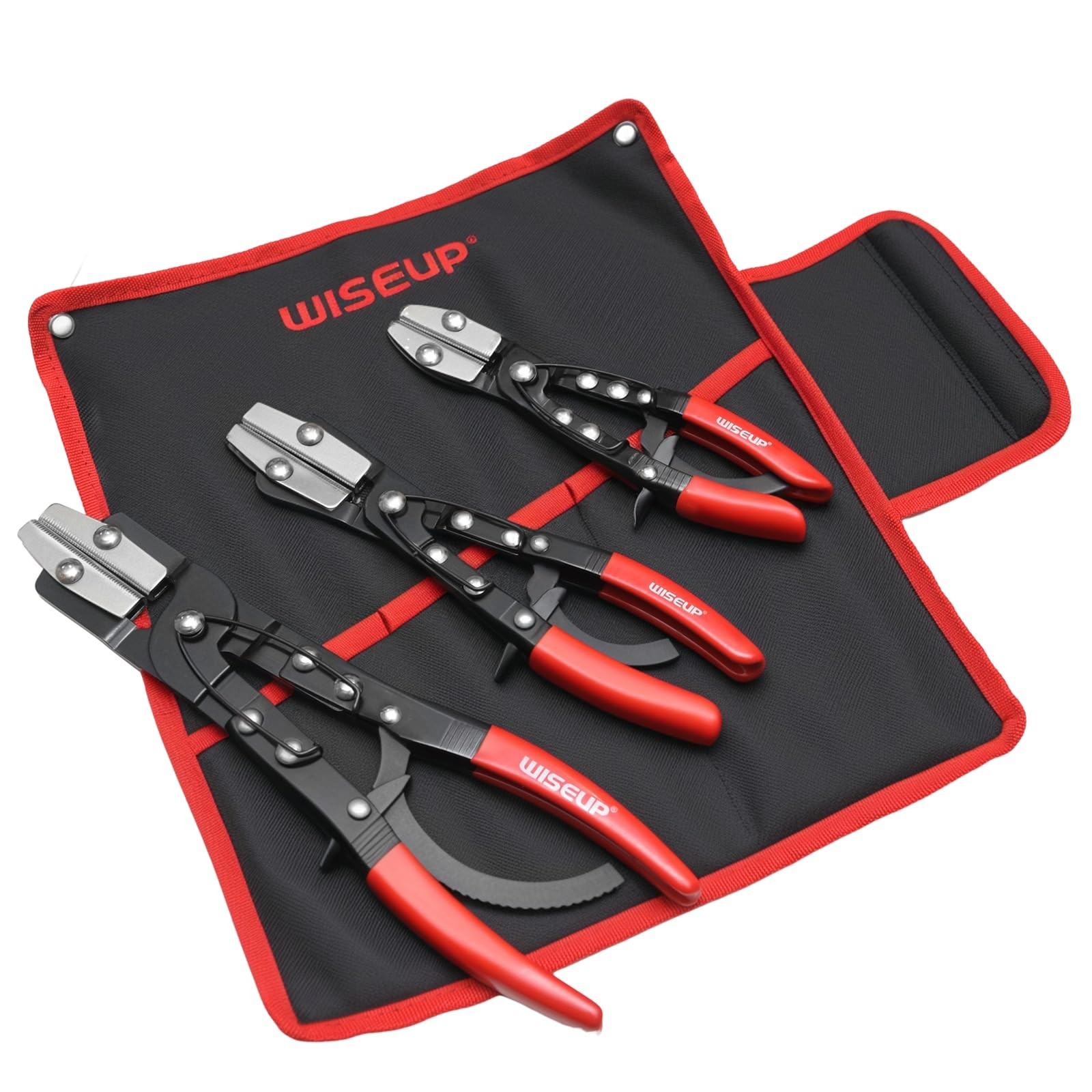 3PCS Hose Pinch Off Pliers Set – 8in, 10in, 12in Ratchet Tools for Automotive Ra
