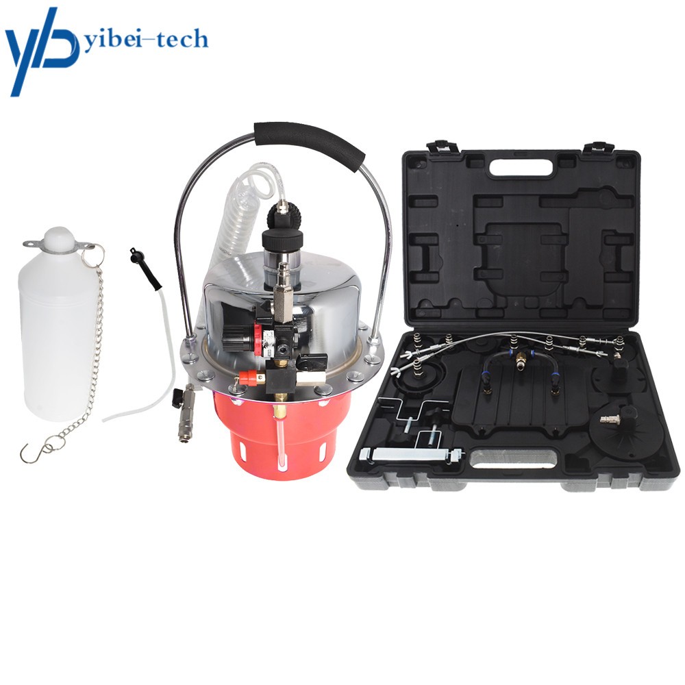 Portable Pneumatic Air Pressure Brake Kit & Clutch Bleeder Valve System Kit NEW