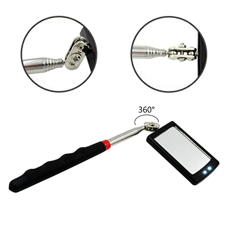 Retractable Telescopic Mirror Car Angle Telescopic Extendible Inspection Mirror