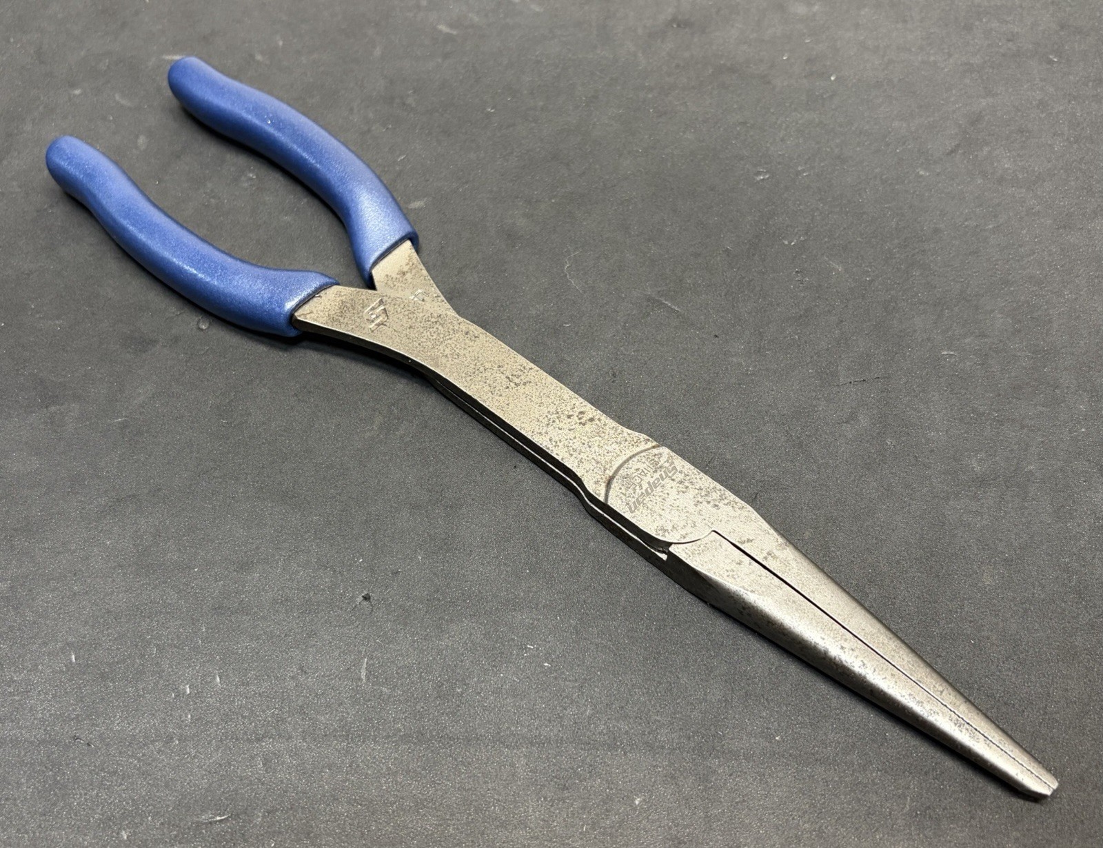 Snap-on Tools METALLIC BLUE Talon Soft Grip 11” Long Needle Nose Pliers 911ACF